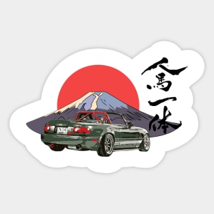 Mazda Miata/Mx5 - Jinba Ittai Mount Fuji edition Sticker